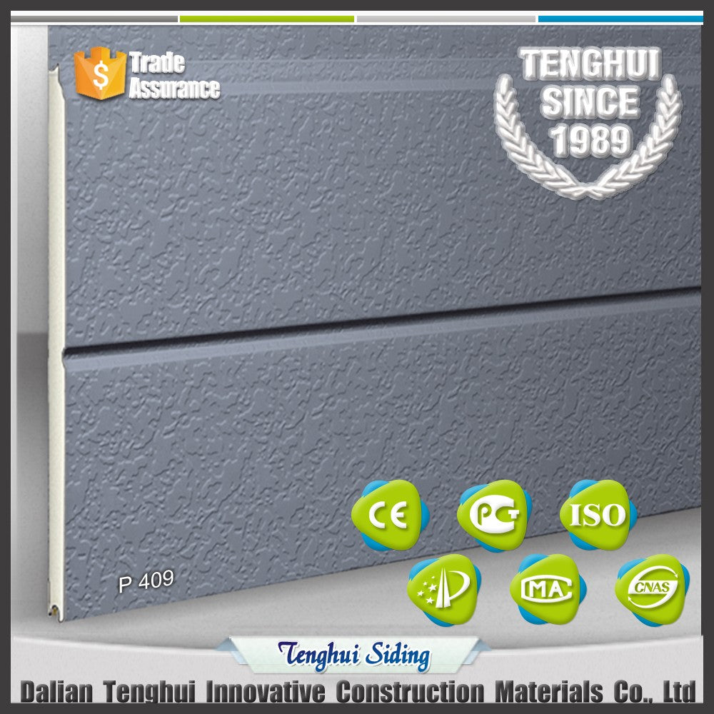Spray Grain Series Single Groove Metal Carved Panel with Rigid PU Foam Core