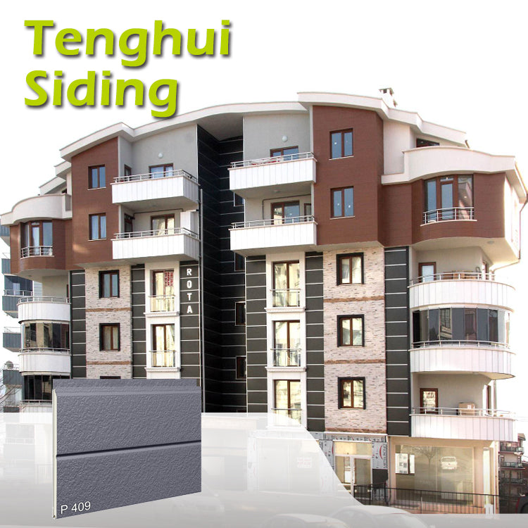 Spray Grain Series Single Groove Metal Carved Panel with Rigid PU Foam Core