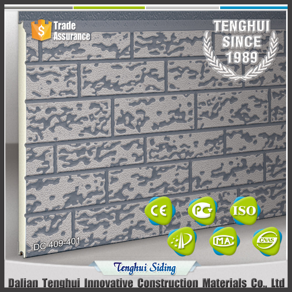 Big Tile Series Double Color Finish Metal Carved Panel with Rigid Polyurethane Foam Core