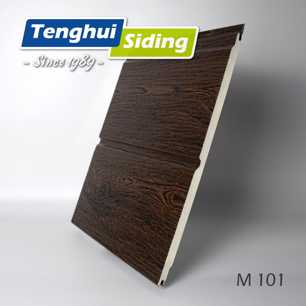 Walnut Finish Metal Carved Panel with Rigid Polyurethane Foam Core