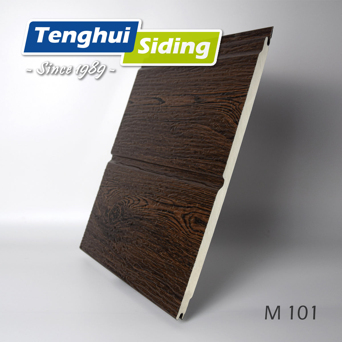 Walnut Finish Metal Carved Panel with Rigid Polyurethane Foam Core