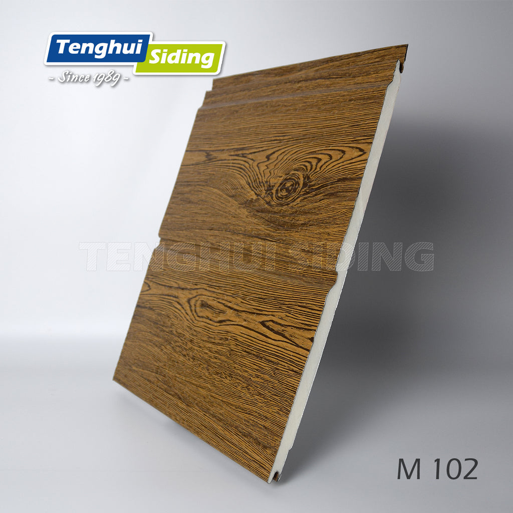 Oak Finish Metal Carved Panel with Rigid Polyurethane Foam Core
