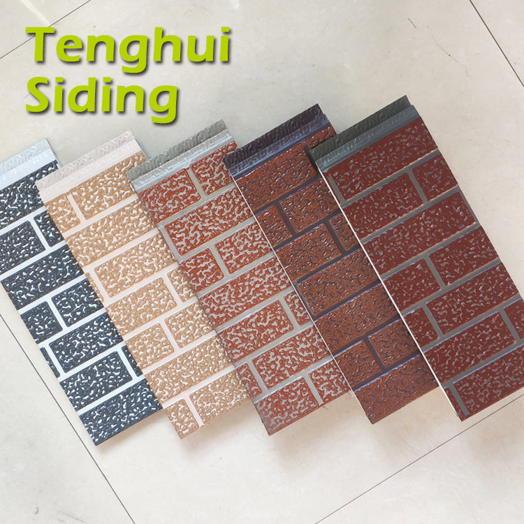 Small Brick Series Double Color Metal Carved Panel with Rigid PU Foam Core